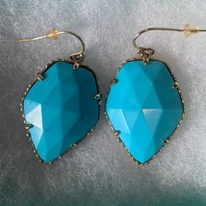 Kendra Scott Alex Drop Earrings - Turquoise Agate